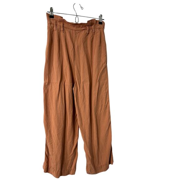 Anthropologie Rust Wide Leg Paperbag Pants High Waisted Boho Trousers - Picture 1 of 8